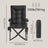 Folding Recliner Chair - Adjustable 95°-150° - Foam Padding - Cup Holder