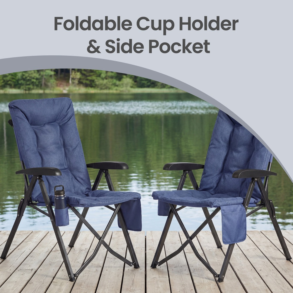 Folding Recliner Chair - 330L - Foam - Adjustable High Back