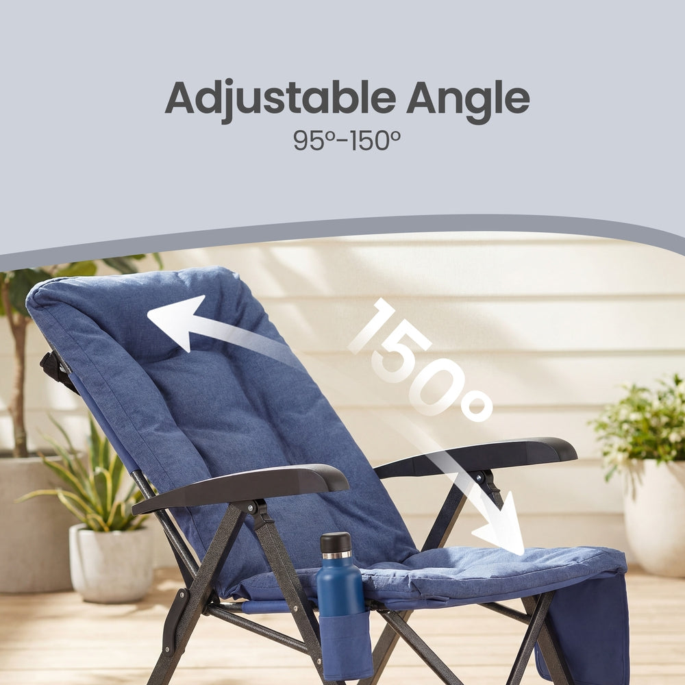 Folding Recliner Chair - 330L - Foam - Adjustable High Back