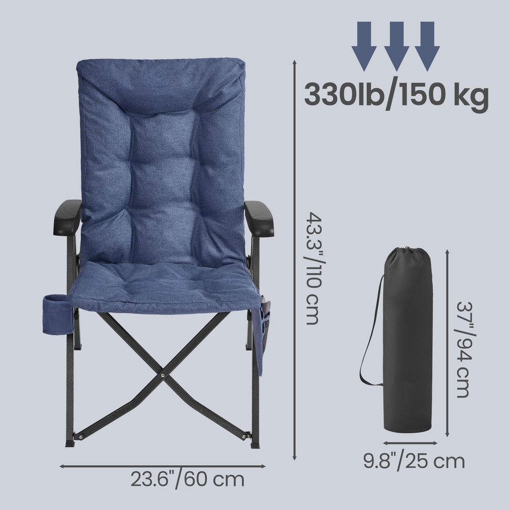 Folding Recliner Chair - 330L - Foam - Adjustable High Back