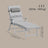 Folding Sun Lounger - 6 cm Thick Mattress - Adjustable Backrest