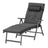 Folding Sun Lounger - Breathable Fabric - Adjustable Backrest