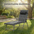 Folding Sun Lounger - Breathable Fabric - Adjustable Backrest