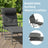 Folding Sun Lounger - Breathable Fabric - Adjustable Backrest