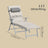 Folding Outdoor Sun Lounger - Breathable Fabric - Adjustable Backrest