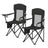 Foldable Camping Chairs Set of 2 - High Back