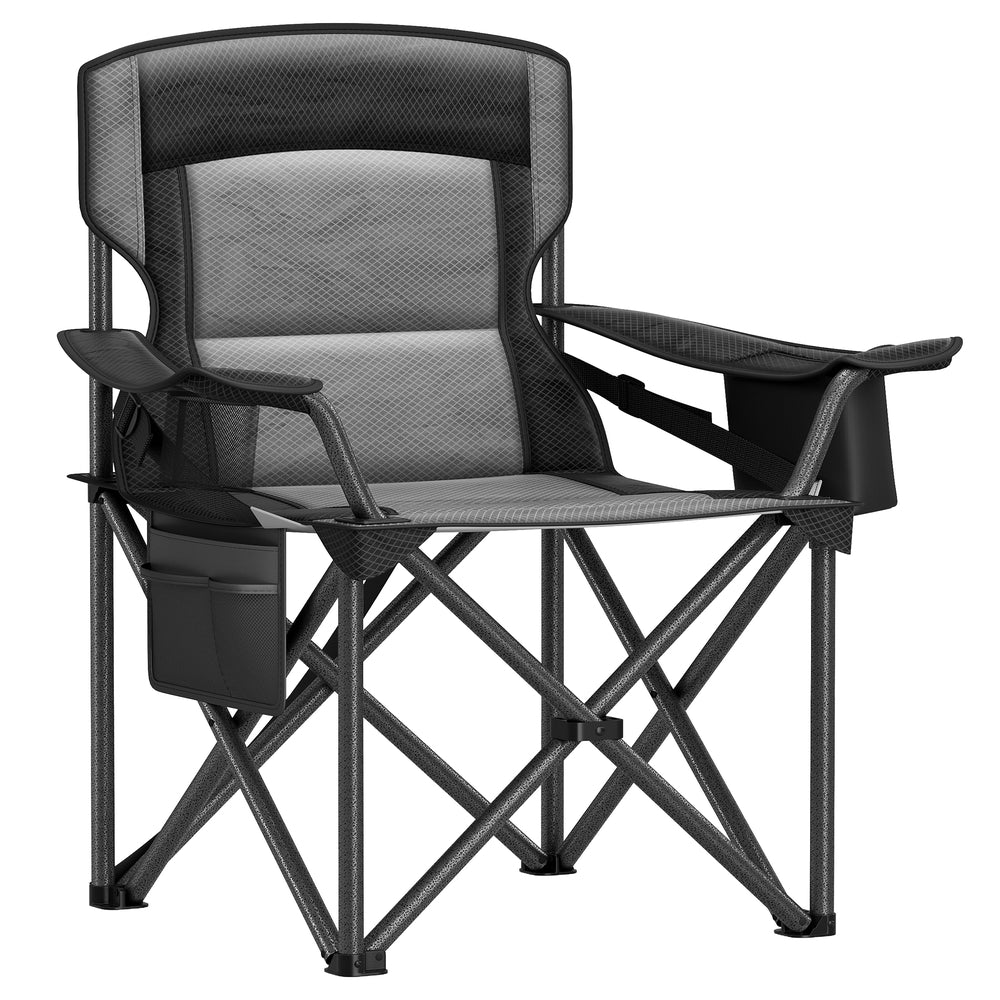 Oversized Lumbar Support Camping Chair - 205L - Steel - Easy to Carry