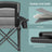 Oversized Lumbar Support Camping Chair - 205L - Steel - Easy to Carry