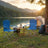 Pair of Portable Outdoor Chairs - Fabric and Powder - Blue