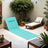 Folding Beach Sunlounger - Lightweight Fabric - Slate Grey - Portable with Reclining Backrest