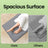 Folding Beach Sunlounger - Lightweight Fabric - Slate Grey - Portable with Reclining Backrest