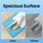 Folding Beach Sunlounger - Lightweight Fabric - Slate Grey - Portable with Reclining Backrest