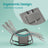 Outdoor Recliner Chair - 59.4D x 22W x 35.4H - Steel Frame - Adjustable Headrest