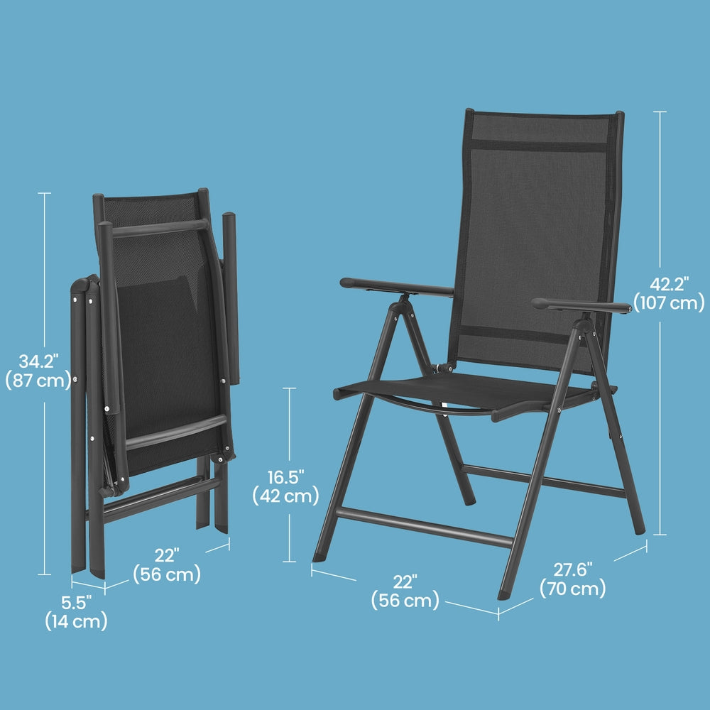 Reclining Deck Chair - Aluminium Frame - Adjustable