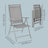 Reclining Deck Chair - 4 Chairs - Aluminium Frame - 8-Angle Backrest