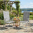 Reclining Deck Chair - 4 Chairs - Aluminium Frame - 8-Angle Backrest