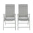 Reclining Deck Chair - 4 Chairs - Aluminium Frame - 8-Angle Backrest