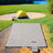 Picnic Blanket - Khaki with Leaf Pattern - Waterproof
