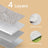 Picnic Blanket - Khaki with Leaf Pattern - Waterproof