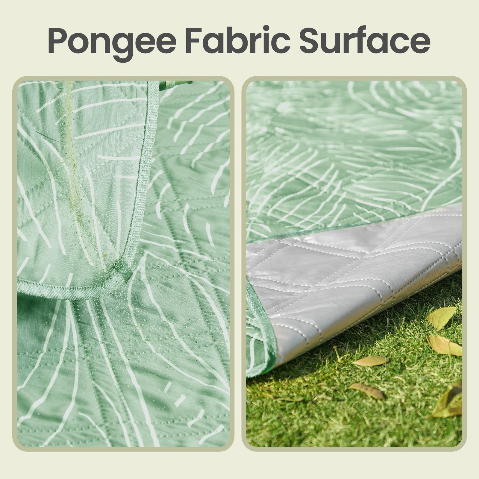 Picnic Blanket - Pongee Fabric Surface and Sponge Padding
