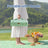 Foldable Picnic Blanket - Pongee Fabric Surface and Sponge Padding - Green