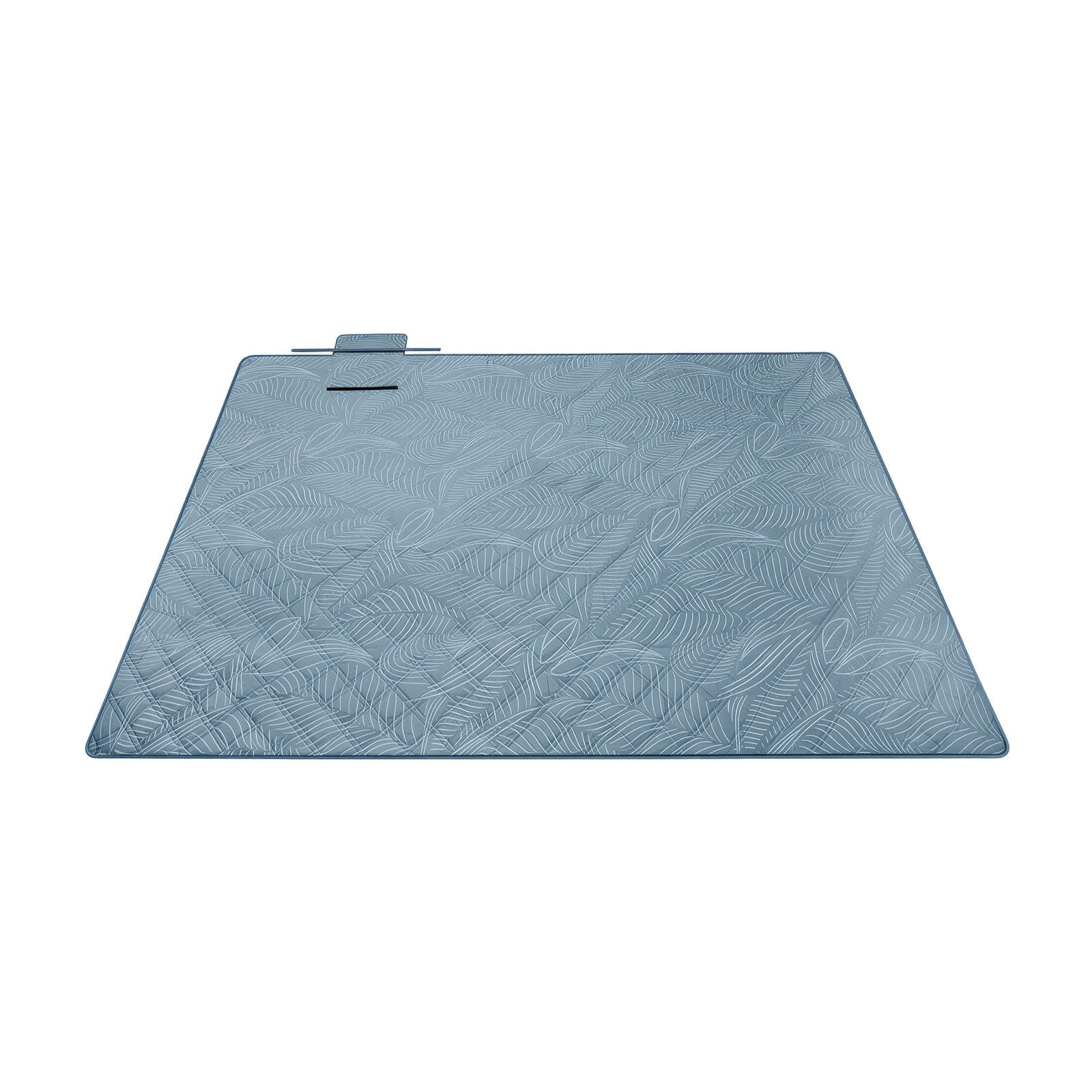 Foldable Picnic Blanket - Pongee Fabric Surface and Sponge Padding - Blue