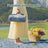 Foldable Picnic Blanket - Pongee Fabric Surface and Sponge Padding - Blue