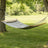 Quilted Hammock - 200x140 - Polyester Fabric - Curved Bamboo Spreaders