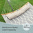 Quilted Hammock - 200x140 - Polyester Fabric - Curved Bamboo Spreaders