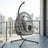Height-Adjustable Hanging Egg Chair - 220L - Polyester - Foldable Basket