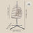 Height-Adjustable Hanging Egg Chair - 38.6L - Polyester - Foldable Basket