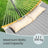 Quilted Hammock - 200L - Oxford Fabric - Curved Bamboo Spreaders