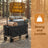 Foldable Festival and Camping Trolley - Steel - Black