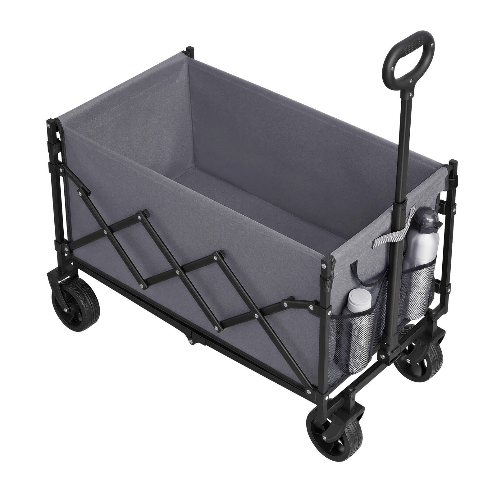 Foldable Festival and Camping Trolley - Steel - Grey