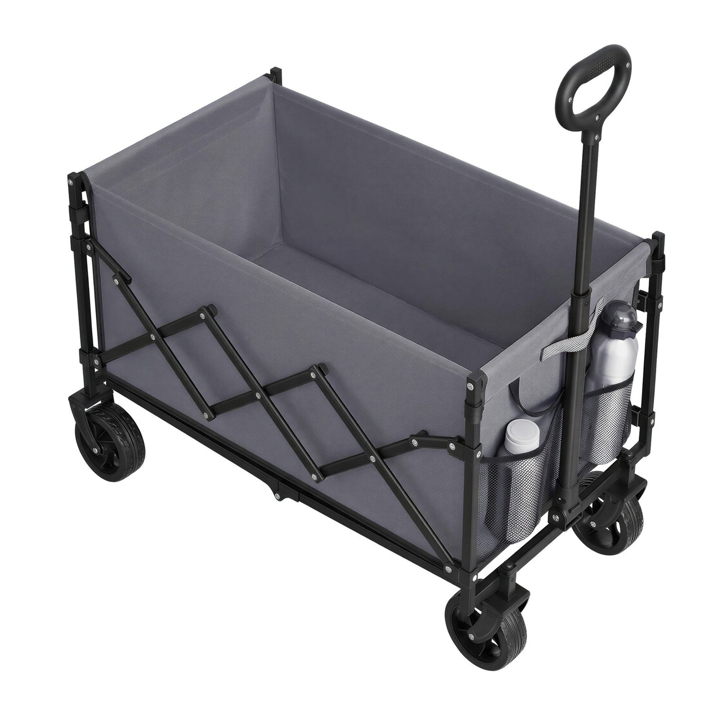 Foldable Festival and Camping Trolley - Steel - Grey