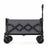 Outdoor Utility Wagon - Steel - Grey - with Adjustable Handle