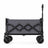 Outdoor Utility Wagon - Steel - Grey - with Adjustable Handle