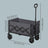 Outdoor Utility Wagon - Steel - Grey - with Adjustable Handle