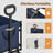 Foldable Festival and Camping Trolley - Steel - Blue