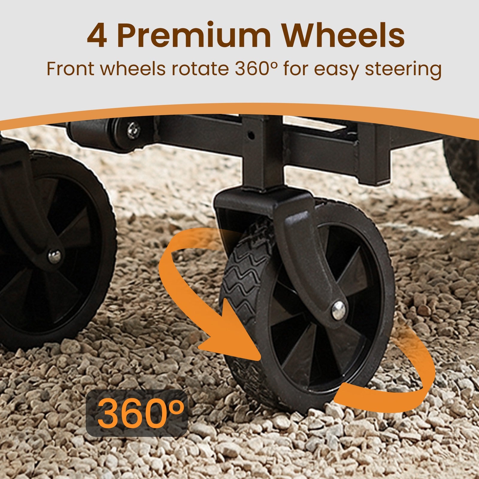 Foldable Festival and Camping Trolley - Steel - Blue