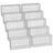 Metal Gabion Basket - Mesh - Silver - Set of 10
