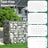 Metal Gabion Basket - Galvanized Steel - Silver - for Stone Wall Partition and Garden Fence