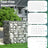 Gabion Cage - Galvanized Metal - Silver - 100 x 30 x 30 cm with 10 x 5 cm Mesh