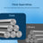 Gabion Cage Basket - Metal - Silver - 100 x 50 x 50 cm with 5 x 10 cm Mesh for Garden Fence Wall Partition