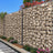 Metal Gabion Cage Basket - 100 x 95 x 30 cm - Silver - Garden Fence Wall Partition