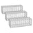 Gabion Cage - Galvanized Metal - Silver - 100 x 30 x 30 cm with 10 x 5 cm Mesh