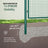Double Garden Gate - Steel - Green