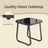 3-Piece Outdoor Conversation Set - 30L - Steel - Rocking Chairs