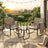 Outdoor Rocking Chair Set - 2 Chairs & Table - Steel - Breathable Fabric