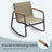 Outdoor Patio Set - Steel - 2 Rocking Chairs and Loveseat